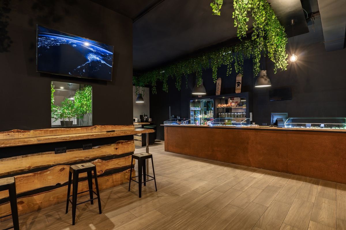 Interior view of The Nectar Club lounge